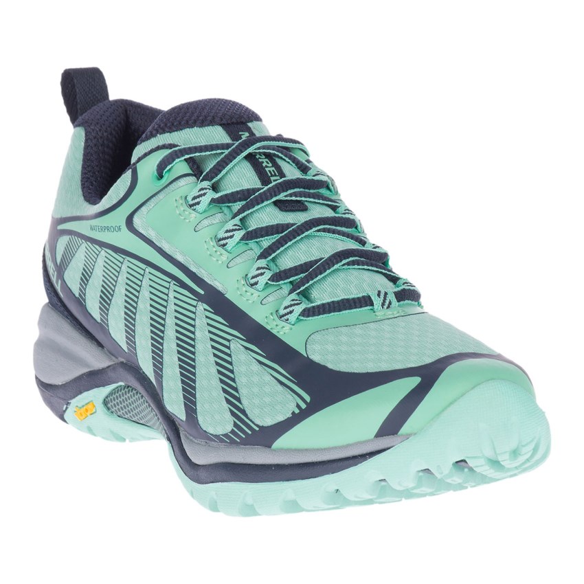 Chaussures Randonnée Merrell Siren Edge 3 Waterproof Menthe/Bleu Marine Femme | P.G.QZWA